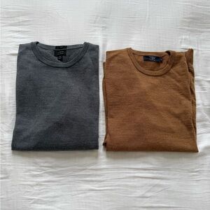 2x J. Crew Merino Wool Sweaters